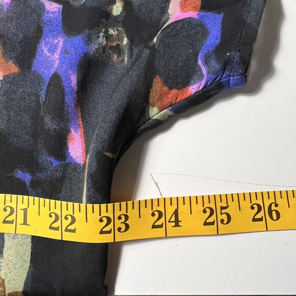 CAbi Tunic Top 3143 Womens Medium Sabine Mosaic Watercolor Print Popover Blouse - Picture 7 of 10